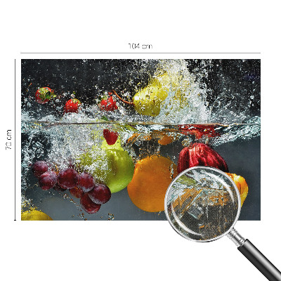Otroška fototapeta z motivom sadja v vodi