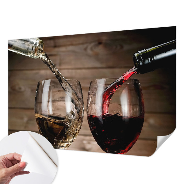 Fototapeta za otroško sobo s motivom kozarcev vina