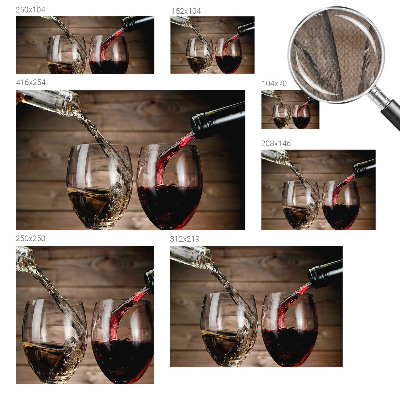 Fototapeta za otroško sobo s motivom kozarcev vina