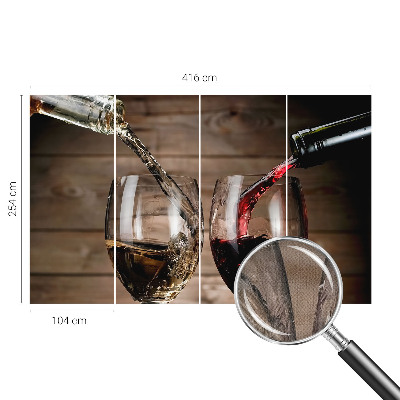 Fototapeta za otroško sobo s motivom kozarcev vina