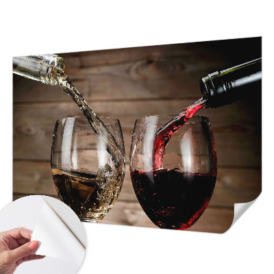 Fototapeta za otroško sobo s motivom kozarcev vina