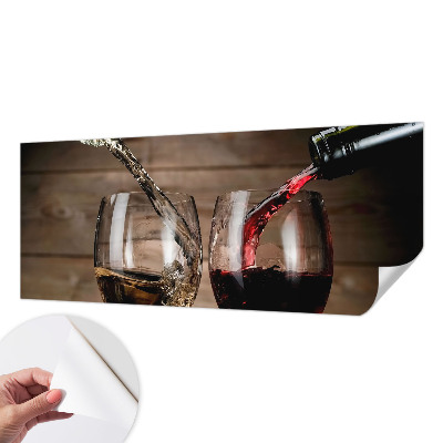Fototapeta za otroško sobo s motivom kozarcev vina