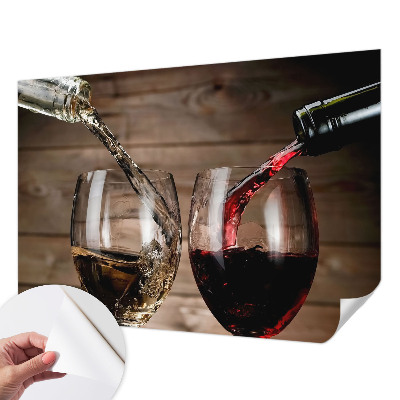 Fototapeta za otroško sobo s motivom kozarcev vina