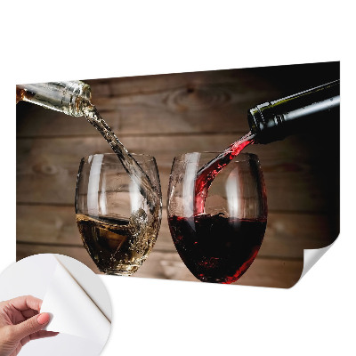 Fototapeta za otroško sobo s motivom kozarcev vina