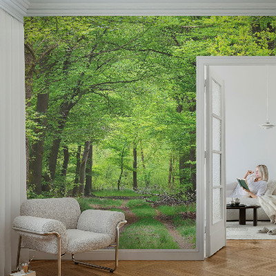 Samolepilna fototapeta z motivom gozdne poti