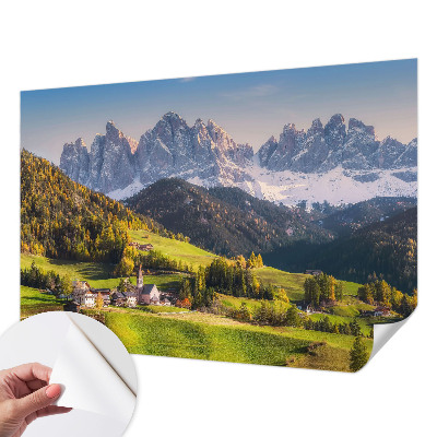 Samolepilna fototapeta za spalnico z motivom gorske pokrajine