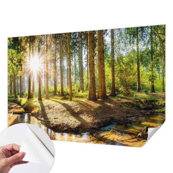 3D fototapeta z motivom gozdne idile