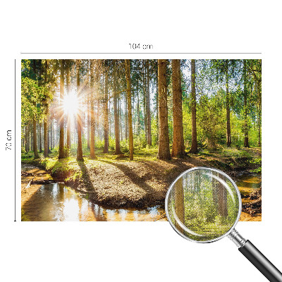 3D fototapeta z motivom gozdne idile
