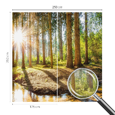 3D fototapeta z motivom gozdne idile