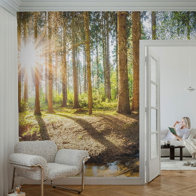 3D fototapeta z motivom gozdne idile