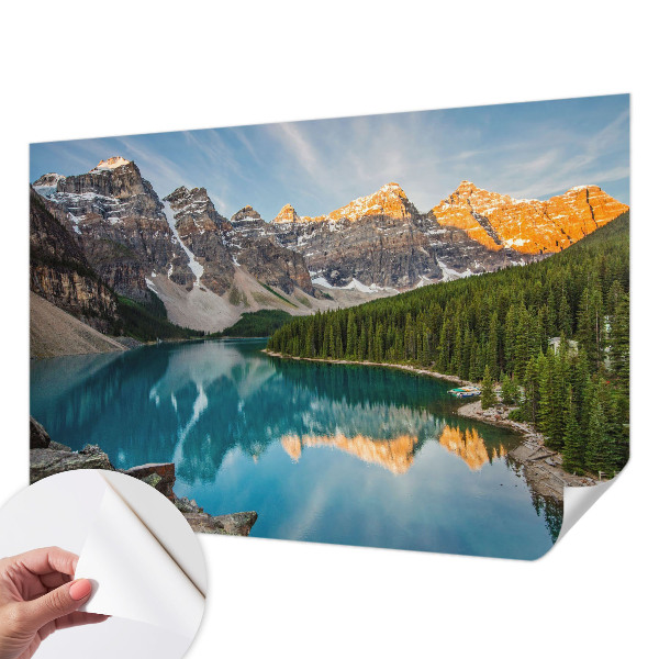 Fototapeta za otroško sobo z motivom odseva v gorah