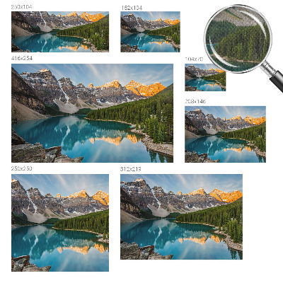 Fototapeta za otroško sobo z motivom odseva v gorah