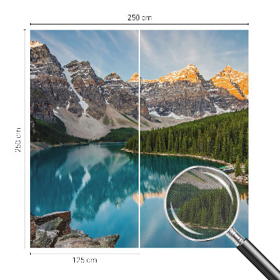Fototapeta za otroško sobo z motivom odseva v gorah