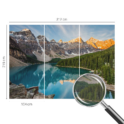 Fototapeta za otroško sobo z motivom odseva v gorah