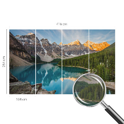 Fototapeta za otroško sobo z motivom odseva v gorah