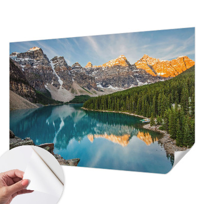 Fototapeta za otroško sobo z motivom odseva v gorah