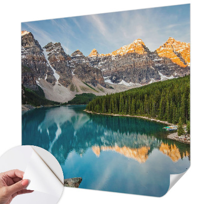 Fototapeta za otroško sobo z motivom odseva v gorah