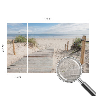 Otroška fototapeta z motivom lesene poti