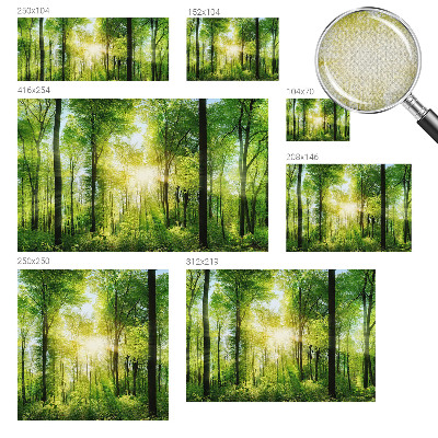 Samolepilna fototapeta z vzorcem gozdne harmonije