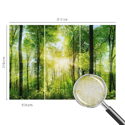 Samolepilna fototapeta z vzorcem gozdne harmonije