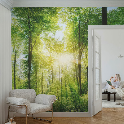 Samolepilna fototapeta z vzorcem gozdne harmonije
