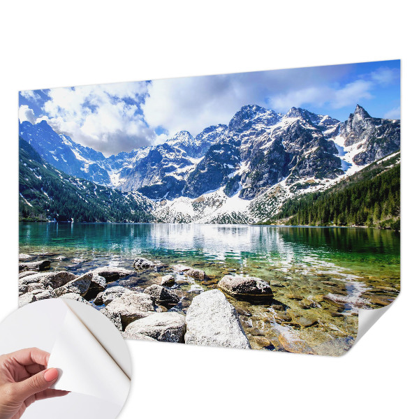 Samolepilna fototapeta za dnevno sobo z motivom gorske pokrajine