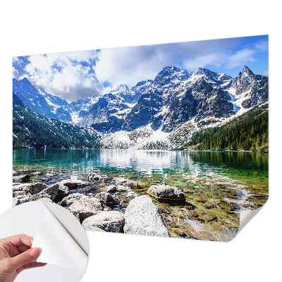 Samolepilna fototapeta za dnevno sobo z motivom gorske pokrajine