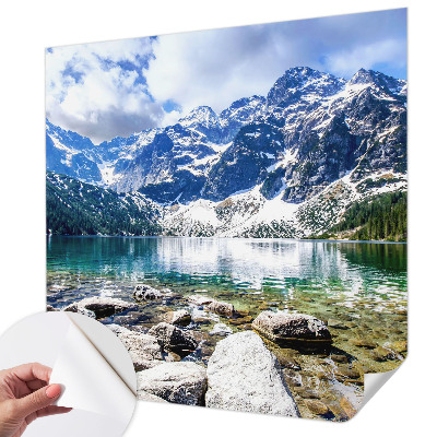 Samolepilna fototapeta za dnevno sobo z motivom gorske pokrajine