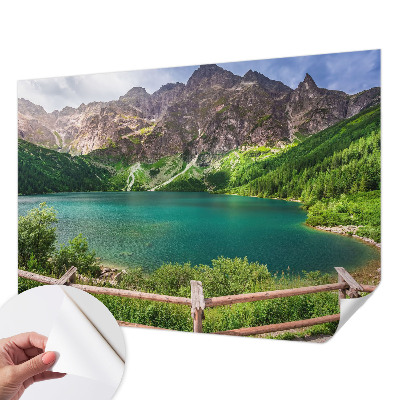 Samolepilna fototapeta za dnevno sobo z motivom gorske pokrajine