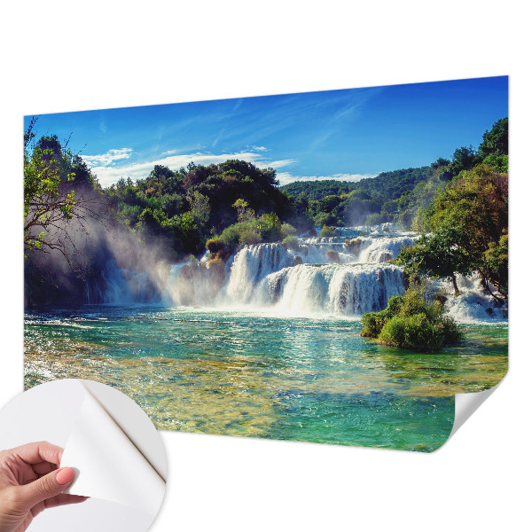 3D fototapeta s motivom slapa v pokrajini