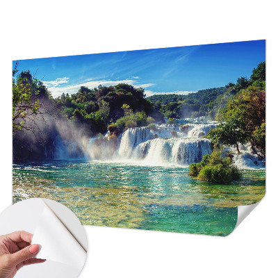 3D fototapeta s motivom slapa v pokrajini