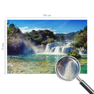 3D fototapeta s motivom slapa v pokrajini