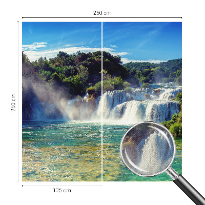 3D fototapeta s motivom slapa v pokrajini