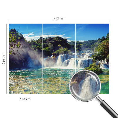 3D fototapeta s motivom slapa v pokrajini