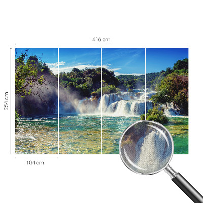 3D fototapeta s motivom slapa v pokrajini