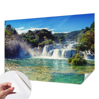3D fototapeta s motivom slapa v pokrajini