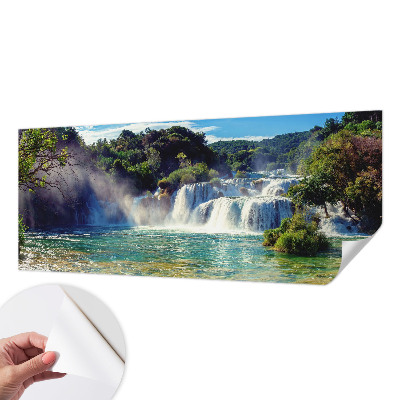 3D fototapeta s motivom slapa v pokrajini