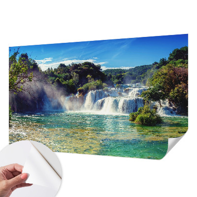 3D fototapeta s motivom slapa v pokrajini
