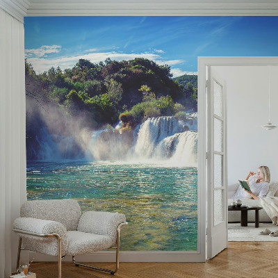 3D fototapeta s motivom slapa v pokrajini