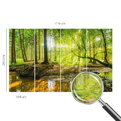 Fototapeta za otroško sobo z zeleno pokrajino