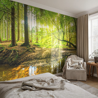 Fototapeta za otroško sobo z zeleno pokrajino