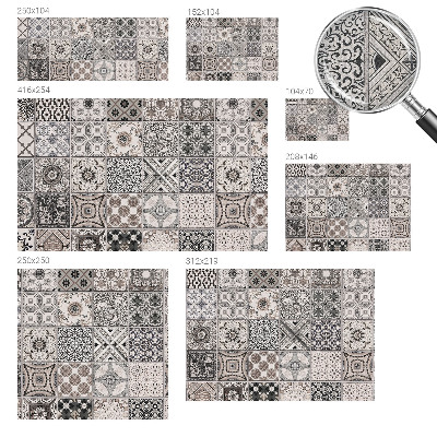 Samolepilna fototapeta za spalnico Vzorci ploščic