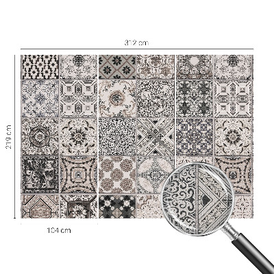 Samolepilna fototapeta za spalnico Vzorci ploščic