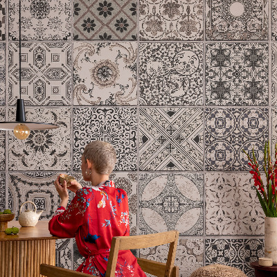 Samolepilna fototapeta za spalnico Vzorci ploščic