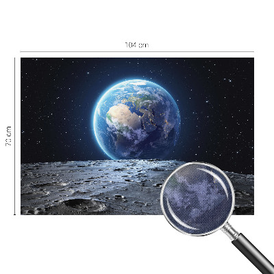 Samolepilna fototapeta za dnevno sobo z motivom kozmične panorame