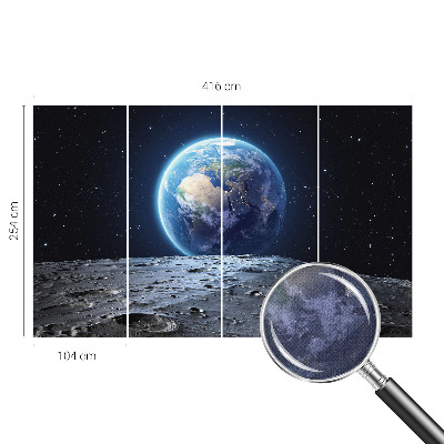 Samolepilna fototapeta za dnevno sobo Kozmična panorama