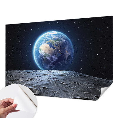 Samolepilna fototapeta za dnevno sobo z motivom kozmične panorame
