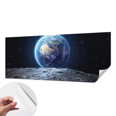 Samolepilna fototapeta za dnevno sobo z motivom kozmične panorame