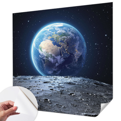 Samolepilna fototapeta za dnevno sobo z motivom kozmične panorame