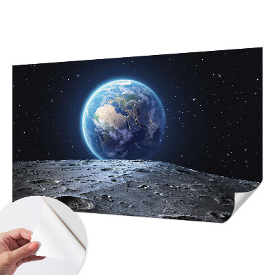 Samolepilna fototapeta za dnevno sobo z motivom kozmične panorame